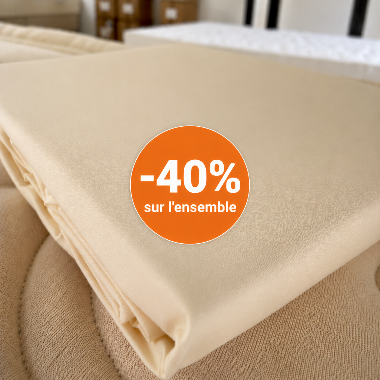 Duo de draps housse PERCALE